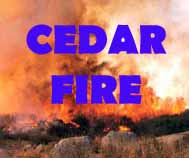 Cedar Fire logo